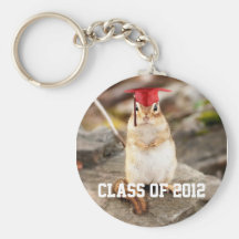 Clase de 2012 llaveros de graduación del Chipmunk