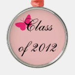 Clase de 2012 - mariposa rosada ornamentos para reyes magos