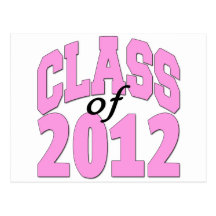Clase de 2012 (rosa) postales