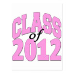 Clase de 2012 (rosa) tarjetas postales