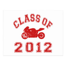 Clase de 2012 tarjeta postal