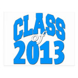 Clase de 2013 (azul 2) tarjeta postal