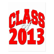 Clase de 2013 (red2) tarjetas postales