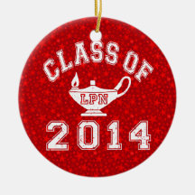 Clase de 2014 LPN Ornamento Para Arbol De Navidad