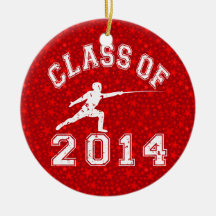 Clase de 2014 que cerca adorno de navidad