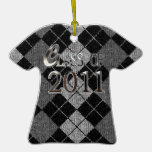 Clase de Argyle del ornamento 2011 de la graduació Ornamento Para Arbol De Navidad