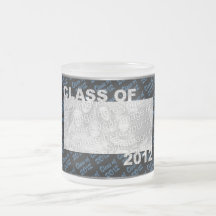 Clase de bastidor cortado 2012 de la foto - azul y tazas de café