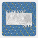 Clase de bastidor cortado 2012 de la foto - casqui calcomanías cuadradass personalizadas