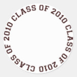 Clase de etiqueta del regalo de la graduación de l
