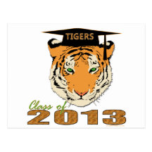 Clase de graduación de 2013 tigres postal