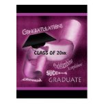 Clase de la graduación de la enhorabuena 20xx tarjetas postales