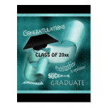 Clase de la graduación de la enhorabuena 20xx postales