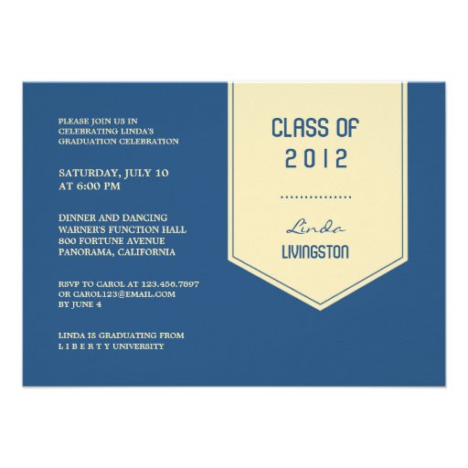Clase de la invitación plana 2012 de la estola de 