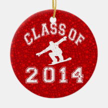 Clase de la snowboard 2014 ornamentos de navidad