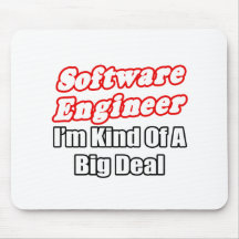 Clase de la Software Engineer… de una gran cosa Alfombrillas De Ratones