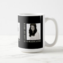 Clase de la taza negra 2012 de la foto del graduad