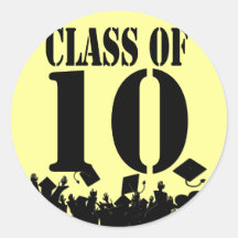 Clase de lanzar de 2010 de los pegatinas graduados