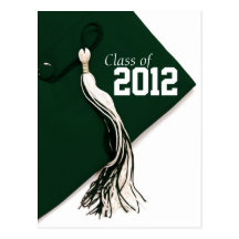 Clase de postal verde de la graduación del casquil