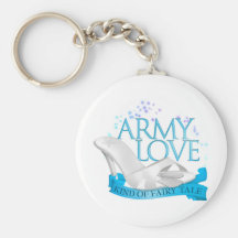 Clase del amor del ejército de cuento de hadas llaveros personalizados