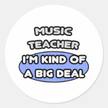 Clase del profesor de música… de una gran cosa pegatinas  