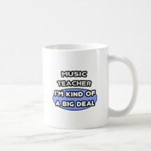 Clase del profesor de música… de una gran cosa taza de café