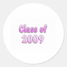 Clase del rosa 2009 pegatina