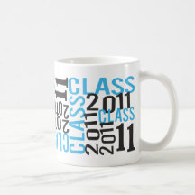 Clase negra y azul clara de 2011 taza