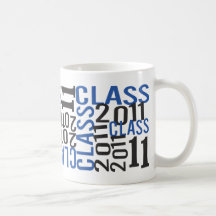 Clase negra y azul de 2011 tazas de café