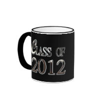 Clase negra y de plata de la taza 2012 de la gradu tazas