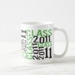 Clase negra y verde de 2011 taza de café