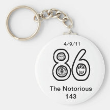 Clase notoria 143 de la reunión 86 llavero personalizado