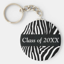 Clase personalizada cebra de llavero