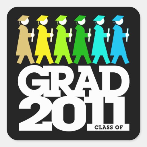 Clase procesional de la graduación del pegatina 20