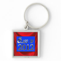 Clase roja, azul y de plata del llavero 2012 del g llaveros