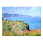 Claude Monet: Acantilado cerca de Pourville Tarjetas Postales
