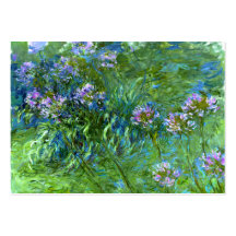 Claude Monet: Agapanthus Plantillas De Tarjeta De Negocio