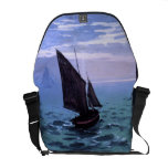 Claude Monet: Barcos de pesca en su manera bolsas messenger