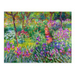 Claude Monet: El jardín del iris en Giverny Tarjetas Postales