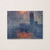 Claude Monet - el parlamento en Londres desconcier Puzzle
