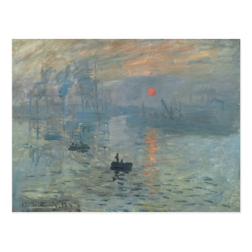Claude Monet, impresión, soleil levant Tarjeta Postal