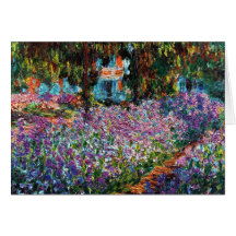 Claude Monet: Iris en el jardín de Monet Felicitaciones