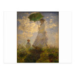 Claude Monet: Mujer con un parasol, 1875 Tarjeta Postal