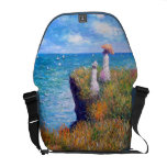 Claude Monet: Paseo del acantilado en Pourville bolsas messenger