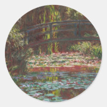Claude Monet Pegatina Redonda