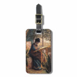 Claude Monet: Señora Monet Embroidering etiquetas de maleta