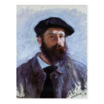 Claude Monet una postal del autorretrato