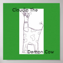 Claudia la vaca del demonio posters