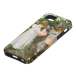 Clavel, lirio, lirio, subió, arte del Victorian de iPhone 5 Case-Mate Cárcasa