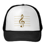 Clef agudo de oro gorro