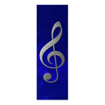 clef agudo de plata plantilla de tarjeta personal